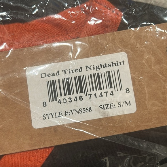 Lazy One Black Dead Tired Nightgown - Picture 5 of 5